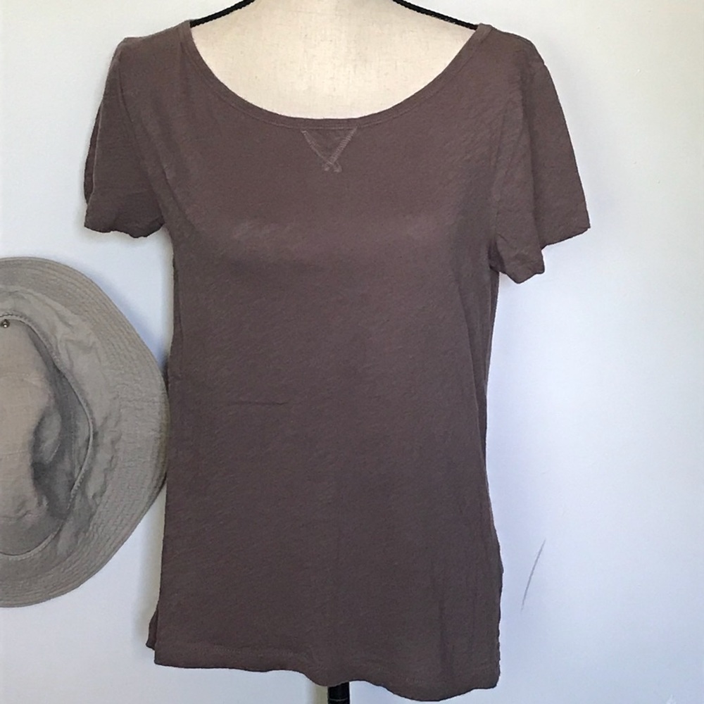 J. Crew Brown Vintage Cotton Tee Medium